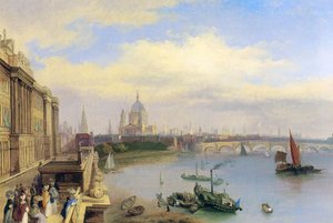 Temže a katedrála svatého Pavla z Somerset House