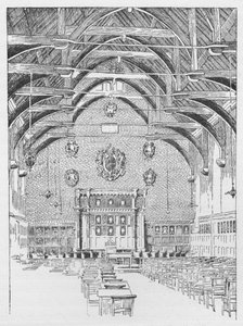 The Westminster Schoolroom, dříve The Abbots Dormitory, c1897
