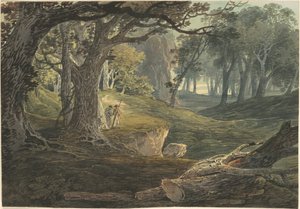 Cestovatelé v Woodland Glade od William Payne