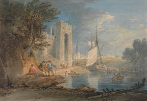 Pohled na Caernarvon, Wales