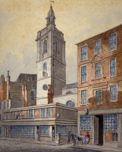 Pohled na St Dionis Backchurch, City of London, 1815. od William Pearson