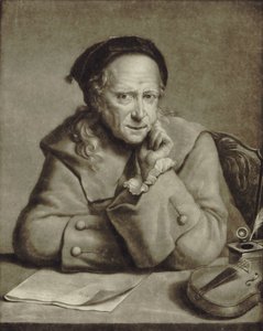 Portrét houslisty a skladatele Carla Tessariniho 1690-1766, cca 1760.