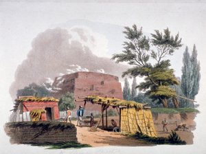 Cihelná pec poblíž Sloane Street, Chelsea, Londýn, 1812