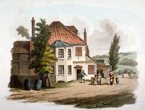 The Farthing Pie House Inn na St Marylebone New Road, Londýn, c1810
