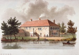 The Mitre Tavern na Paddington Canal, Londýn, c1810.