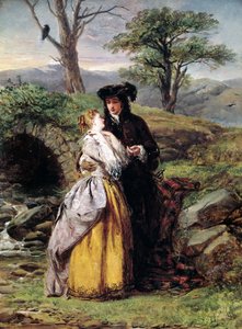 Lammermoorova snoubenka, inspirovaná operou Gaetana Donizettiho (obraz od William Powell Frith