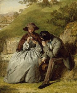 Milenci od William Powell Frith