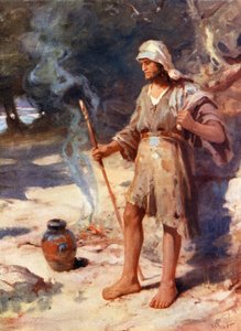Jan Křtitel, Matouš iii, 3, 4 (barevná litografie)