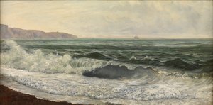 Rough Weather, West Bay, Dorset (olej na panelu) od William Pye