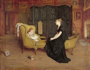 Její idol, cca 1868-70 (olej na plátně) od William Quiller Orchardson