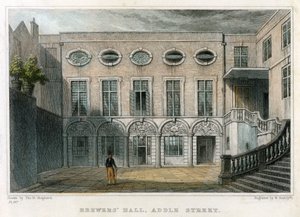 Brewers Hall, Addle Street, City of London, 1831. od William Radclyffe