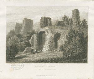 Dudley Castle - The Keep: rytina, nd [c1831] (tisk) od William Radclyffe