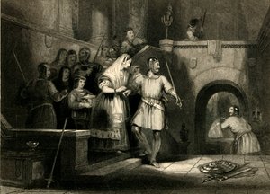 „Záchrana hraběnky De Burgh, z hradu Montgomery“, 1836