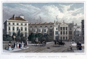 St Andrews Place, Regents Park, Londýn, 1828.