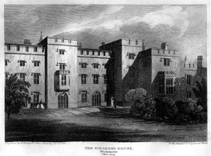 The Speakers House, Westminster, Londýn, 1815.