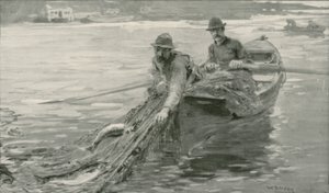 Losos síťovaný na řece Fraser, Britská Kolumbie od William Rainey