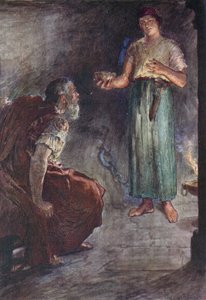 Philopoemen in Prison (barevné lito) od William Rainey