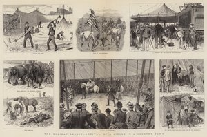 Prázdninová sezóna, příjezd cirkusu do venkovského města od William Ralston