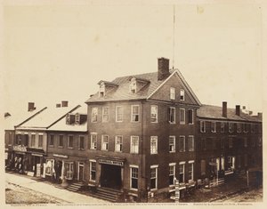 Marshall House, Alexandria, Virginia, srpen 1862 (tisk alba na tkaném papíře) od William Redish Pywell