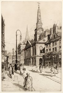 The Old Town House, Dundee, c.1930 (lept) od William Renison