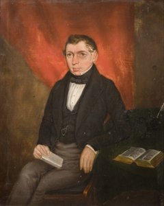 Portrét sedícího muže od William Robert Hill