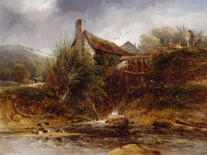 Old Water Mill, Severní Wales, 1830-1860. od William Roberts