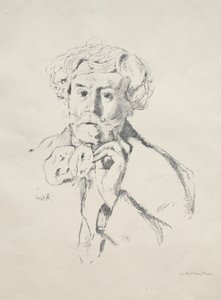 Edmond de Goncourt, 1897. od William Rothenstein