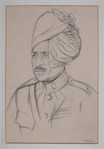 Muž indické kavalérie od William Rothenstein
