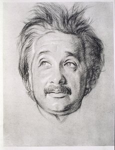Portrét Alberta Einsteina (1879-1955) (litho)