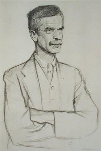 Portrét Johna Lawrence Le Breton Hammond (1872-1949) od William Rothenstein
