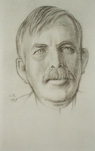 Portrét sira Ernesta Rutherforda (1871-1937) od William Rothenstein