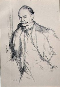 Portrét Thomase Hardyho (1840-1928) ze série 