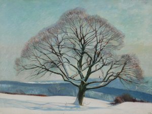 Puu talvella od William Rothenstein