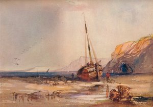 Plážová scéna, c1840 od William Roxby Beverley