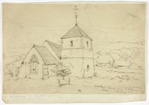 Eastham Church poblíž Eastbourne Sussex od William Roxby Beverley