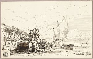 Přístavní scéna od William Roxby Beverley