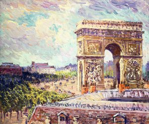 Arc de Triomphe, kolem roku 1912 (olej na palubě)