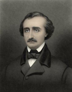 Portrét Edgara Allana Poea (1809-1849), amerického spisovatele.