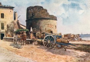 Bastion on the Shore, Ceriale (barevná litografie)