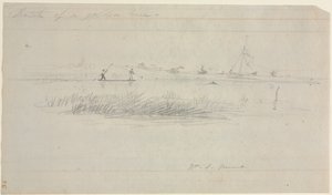 Eel Spearing v Setauket, Long Island, New York od William Sidney Mount
