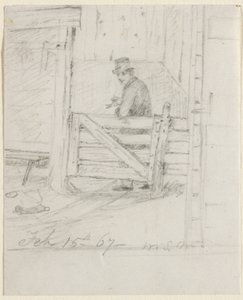 Odpočívá na plotě, 1867. od William Sidney Mount