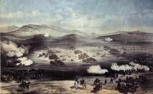 Bitva u Balaclavy 25. října 1854. Poplatek lehké brigády od William Crimea Simpson