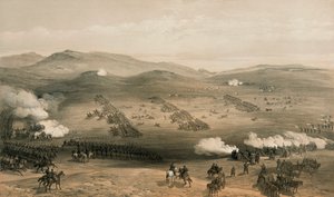 Poplatek lehké brigády v bitvě u Balaclavy, 25. října 1854, 19. století od William Crimea Simpson
