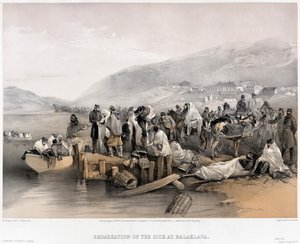 Nalodění nemocných v Balaklavě, 1855 od William Crimea Simpson