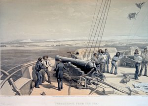 Pohled na Sevastopol od moře, 1855.