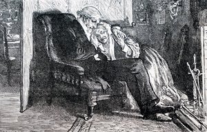 Starší pár. William Small (1843-1929), anglický ilustrátor. 1880 (rytina) od William Small