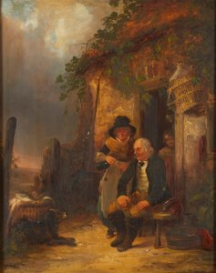A Wee Dram (olej na panelu)