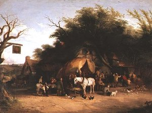 Cestovatelé odpočívající v Country Inn