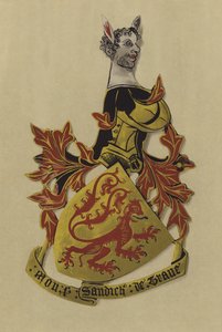 Sir Bermond Arnaud de Preissac, súdán de la Trau, 1380-post 1384 (chromolitho)