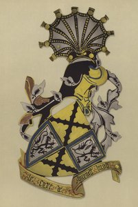 Sir Hugh Burnell, lord Burnell, 1406-1420 (chromolitho) od William St John Hope